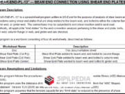 SHEAR-END-PL-13 – BEAM END CONNECTION USING SHEAR END PLATES