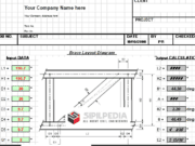 Brace Setting out Calculator Sheet