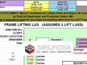 Frame Lifting Lug Stress – 4 point – Rev 1.5