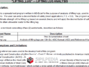 LIFTING LUG – LIFTING LUG ANALYSIS