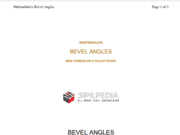 Martindales – Bevel Angles