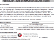 DECKSLAB – SLAB ON METAL DECK ANALYSIS / DESIGN