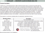 GRDSLAB – CONCRETE SLAB ON GRADE ANALYSIS