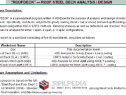 ROOFDECK – ROOF STEEL DECK ANALYSIS / DESIGN