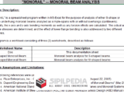MONORAIL – MONORAIL BEAM ANALYSIS