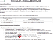 MONORAIL13 – MONORAIL BEAM ANALYSIS