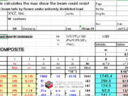 Moment Mr and Shear Vr Resistances