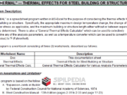 THERMAL – THERMAL EFFECTS FOR STEEL BUILDING OR STRUCTURE