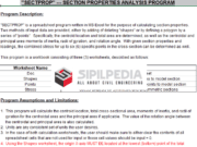 SECTPROP – SECTION PROPERTIES ANALYSIS PROGRAM