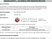 ANGLEFLEXSEAT – ALLOWABLE STEEL BEAM END REACTION