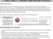 CLIPCONN ALL WELD 13″ – BEAM END CONNECTION USING CLIP ANGLES