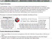 CLIPCONN BOLT WELD 13 – BEAM END CONNECTION USING CLIP ANGLES