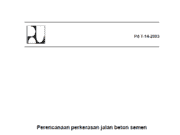 Pedoman Perencanaan Perkerasan Jalan Beton Semen