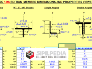 AISC 13th EDITION MEMBER DIMENSION AND PROPERTIES VIEWER
