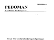Pedoman Survei Kondisi Rinci Jalan Beraspal untuk Jalan Antar-Kota
