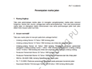 Pedoman Penempatan Marka Jalan