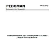 Pedoman Perencanaan Tebal Lapis Tambah Perkerasan Lentur dengan Metoda Lendutan