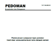 Pedoman Perencanaan Campuran Lapis Pondasi Hasil Daur Ulang Perkerasan Lama dengan Semen