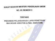 Pedoman Pelaksanaan Lapis Penetrasi Makadam Asbuton (LPMA-ASBUTON)