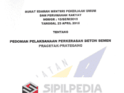 Pedoman Pelaksanaan Perkerasan Beton Semen Pracetak Prategang
