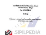 Pedoman Evaluasi Hasil Pengujian Geser Langsung Antarmuka Geosintetik