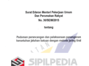 Pedoman Perancangan dan Pelaksanaan Penanganan Keruntuhan Jatuhan Batuan dengan Metode Jaring Tirai