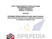 Pedoman Perancangan Ruang Henti Khusus (RHK) Sepeda Motor pada Simpang Bersinyal di Kawasan Perkotaan