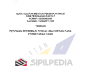 Pedoman Restorasi Penyaluran Beban pada Perkerasan Kaku