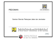 Surat Edaran Direktur Jenderal Bina Marga Nomor: 15/SE/Db/2021 tentang Pedoman Gambar Standar Pekerjaan Jalan dan Jembatan Tahun 2021