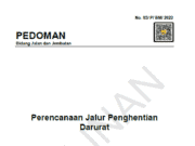 Pedoman Perencanaan Jalur Penghentian Darurat