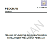 12/P/BM/2023 Pedoman Implementasi Building Information Modelling (BIM) pada Lingkup Pekerjaan Konstruksi Jalan dan Jembatan