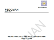 17/P/BM/2023 Pedoman Pelaksanaan Stabilisasi Tanah-Semen Tipe Kolom