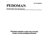 Pedoman Perkuatan Jembatan Rangka Baja Australia dengan Metode Prategang Eksternal