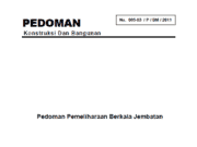 Pedoman Pemeliharaan Berkala Jembatan
