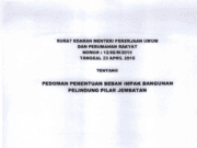 Pedoman Penentuan Beban Impak Bangunan Pelindung Pilar Jembatan