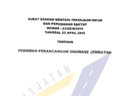 Pedoman Perancangan Drainase Jembatan