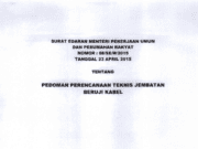 Pedoman Perencanaan Teknis Jembatan Beruji Kabel