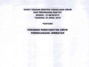 Pedoman Persyaratan Umum Perencanaan Jembatan