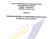 Pedoman Metode Uji Pengukuran Kedalaman Karbonasi Beton Keras