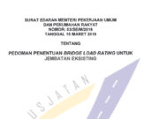 Pedoman Penentuan Bridge Load Rating untuk Jembatan Eksisting