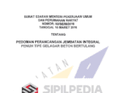 Pedoman Perancangan Jembatan Integral Penuh Tipe Gelagar Beton Bertulang