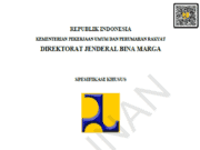 Spesifikasi Khusus Paket Toll Road Development of Semarang Demak 1B
