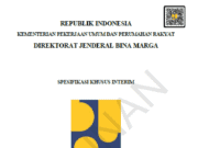 SKh-1.5.13 Perkerasan Menerus Panel Beton Pracetak-Pratekan Tanpa Lekatan