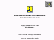 SOP/UPM/DJBM-10 tentang Prosedur Pembangunan Jalan