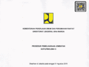 SOP/UPM/DJBM-13 tentang Prosedur Pemeliharaan Jembatan