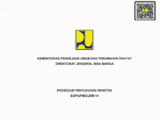 SOP/UPM/DJBM-14 tentang Prosedur Penyusunan Renstra