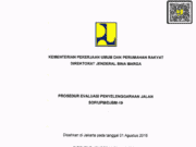 SOP/UPM/DJBM-19 tentang Prosedur Evaluasi Penyelenggaraan Jalan