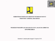 SOP/UPM/DJBM-20 tentang Prosedur Pengumpulan dan Analisa Data Jalan dan Jembatan