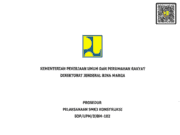 SOP/UPM/DJBM-102 tentang Prosedur Pelaksanaan SMK3 Konstruksi
