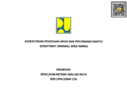 SOP/UPM/DJBM-125 tentang Prosedur Pemilihan Metode Analisa Data